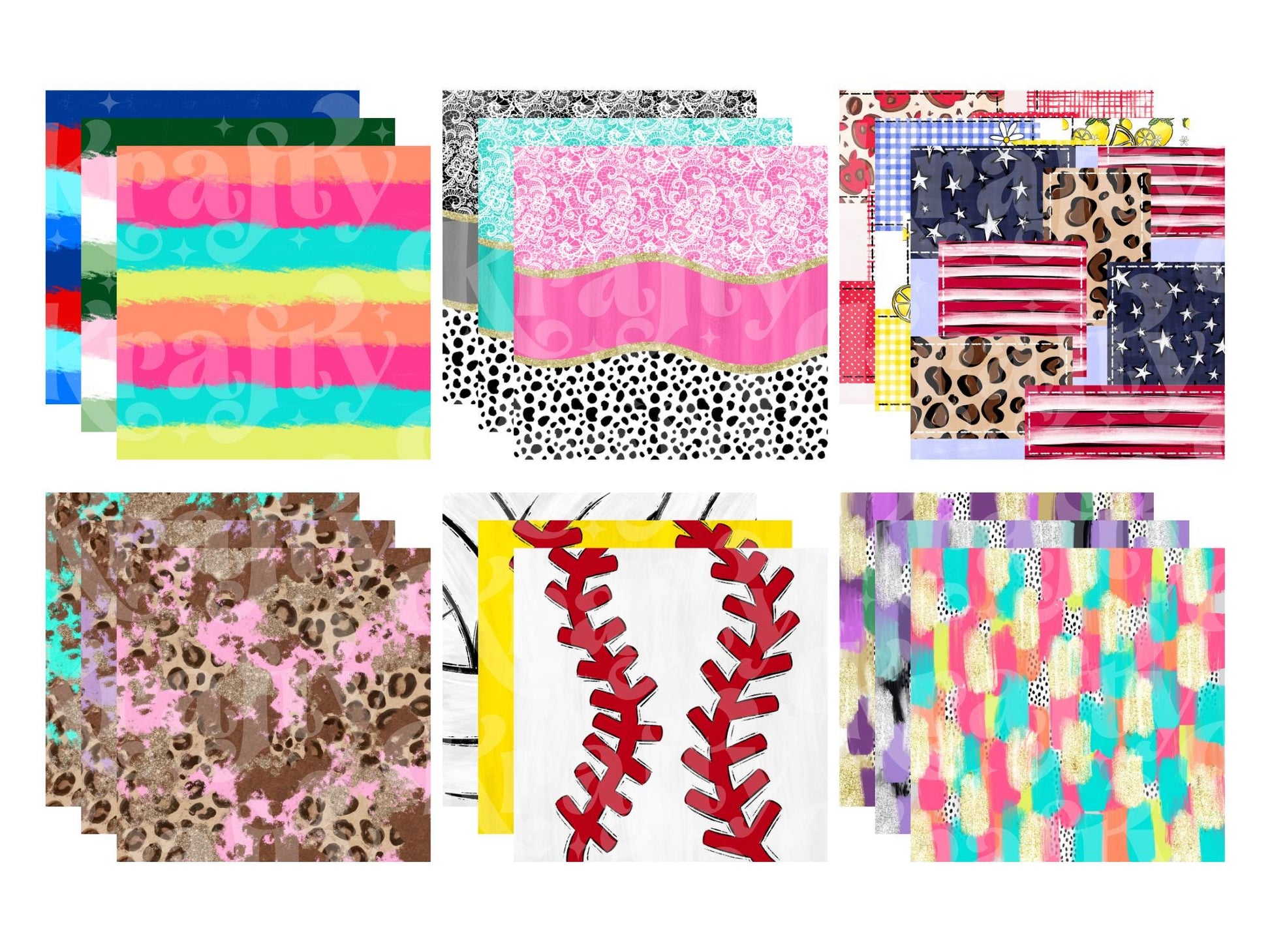 Seamless Patterns and Digital Papers Google Drive: Lifetime Access, Commercial Use (Hand Drawn)