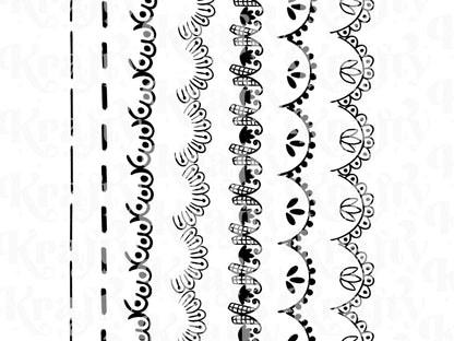 Grandmillennial Brush Stamps: Grannycore, Commercial Use (Digital Download)