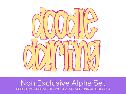 Doodle Darling Layered Alpha Set