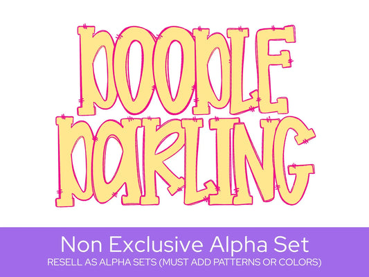Doodle Darling Layered Alpha Set