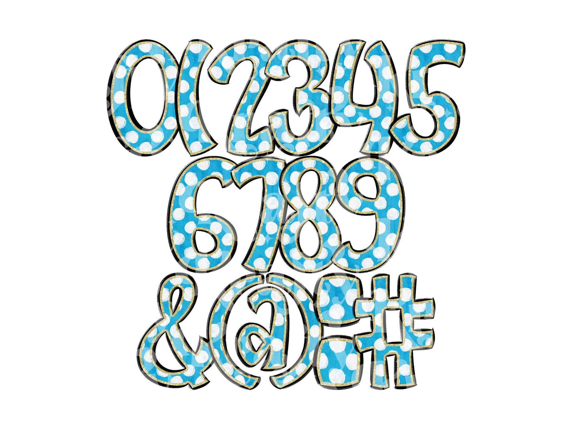 Polka Dot Alpha Set PNG Bundle, Digital Alphabet Letters, Sublimation Alphabet, Commercial Use