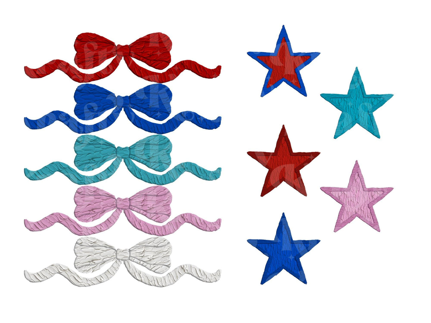 Patriotic Paint Alpha Set PNG, USA Alphabet Clipart, 4th of July Letters, Red White Blue Digital Alpha, Painted Clipart