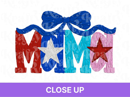 Impasto Paint Name PNG Design: Patriotic 4th of July (Digital File)