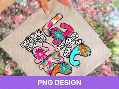 Preppy Lake Babe PNG Design: Floral Retro Sublimation (Digital File)