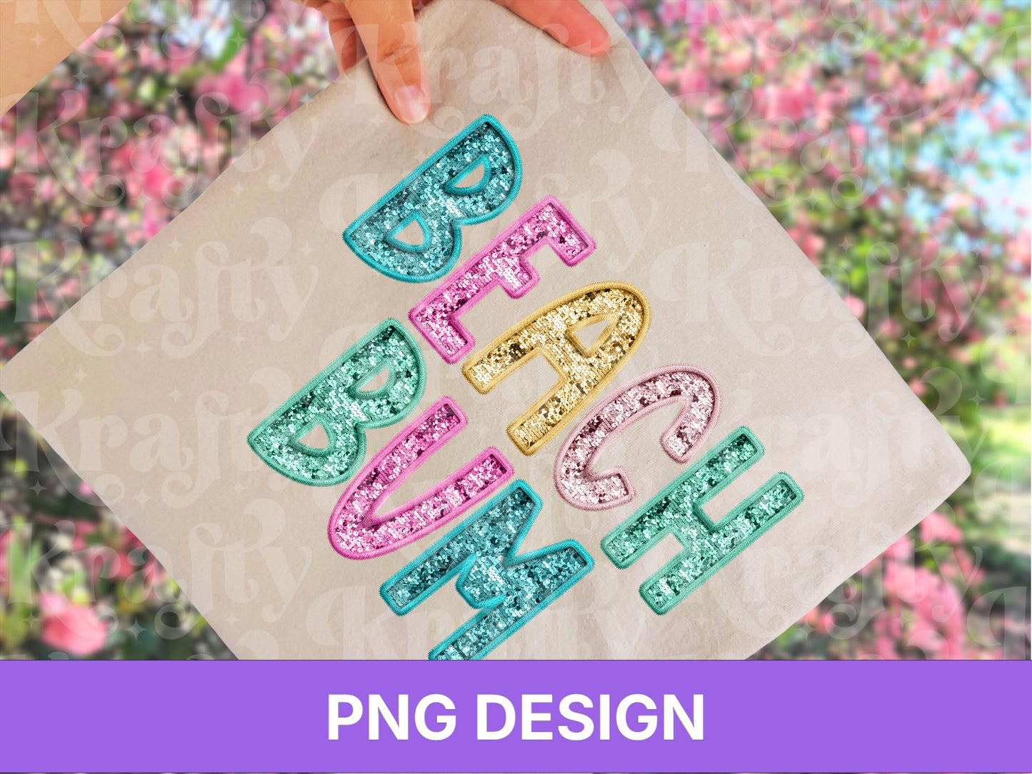 Beach Bum PNG, Faux Embroidery, Summer Clipart, Kid Girls Design (Digital File)