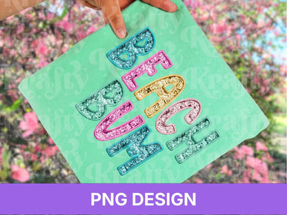 Beach Bum PNG, Faux Embroidery, Summer Clipart, Kid Girls Design (Digital File)