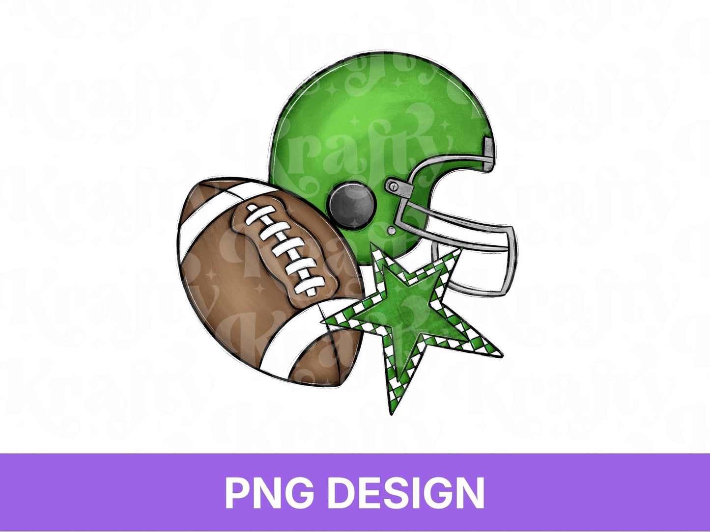 Green Football Helmet PNG: Game Day Shirt Design, PNG for Men