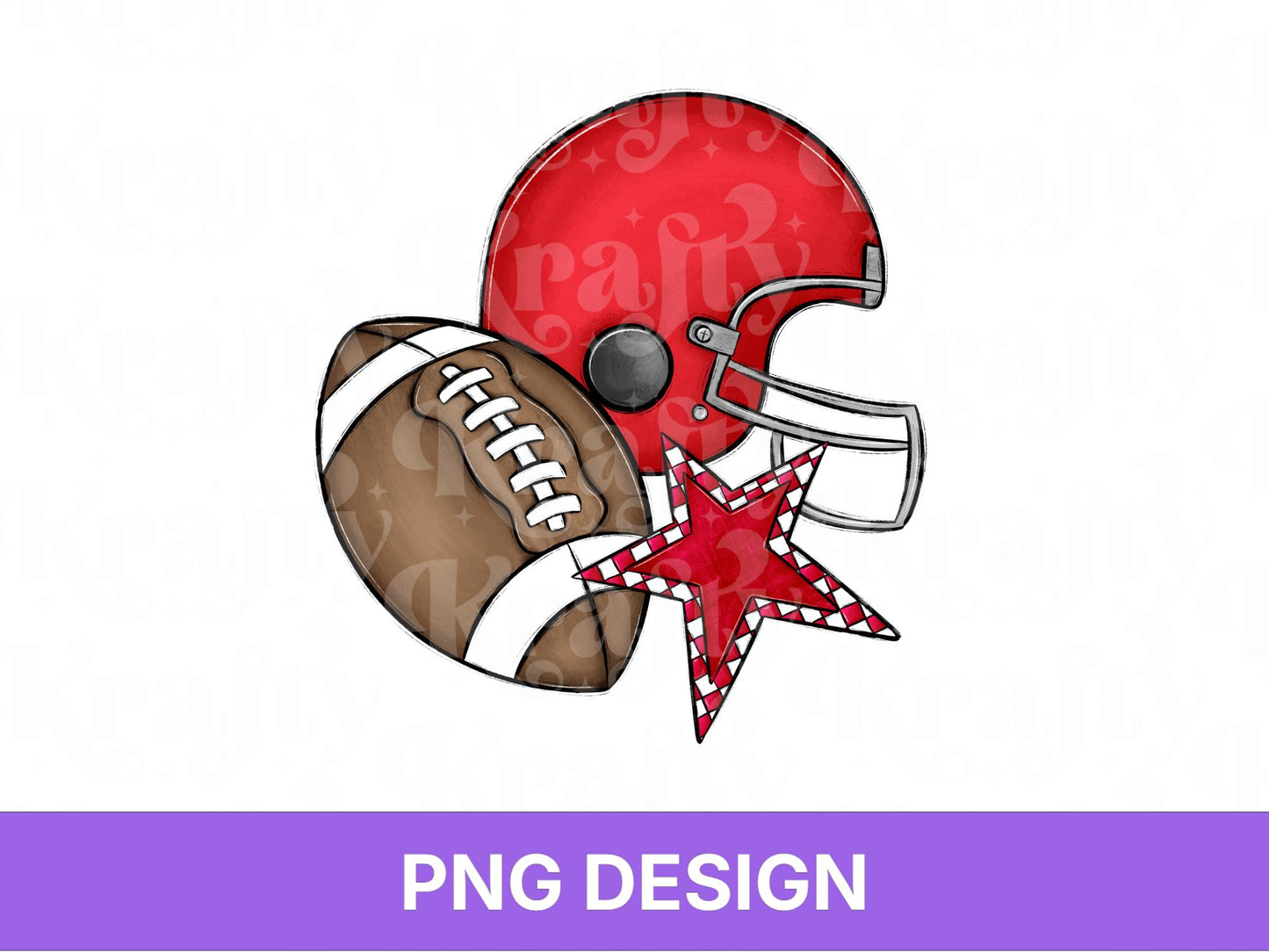 Red Football Helmet PNG: Game Day Shirt Design, PNG for Men