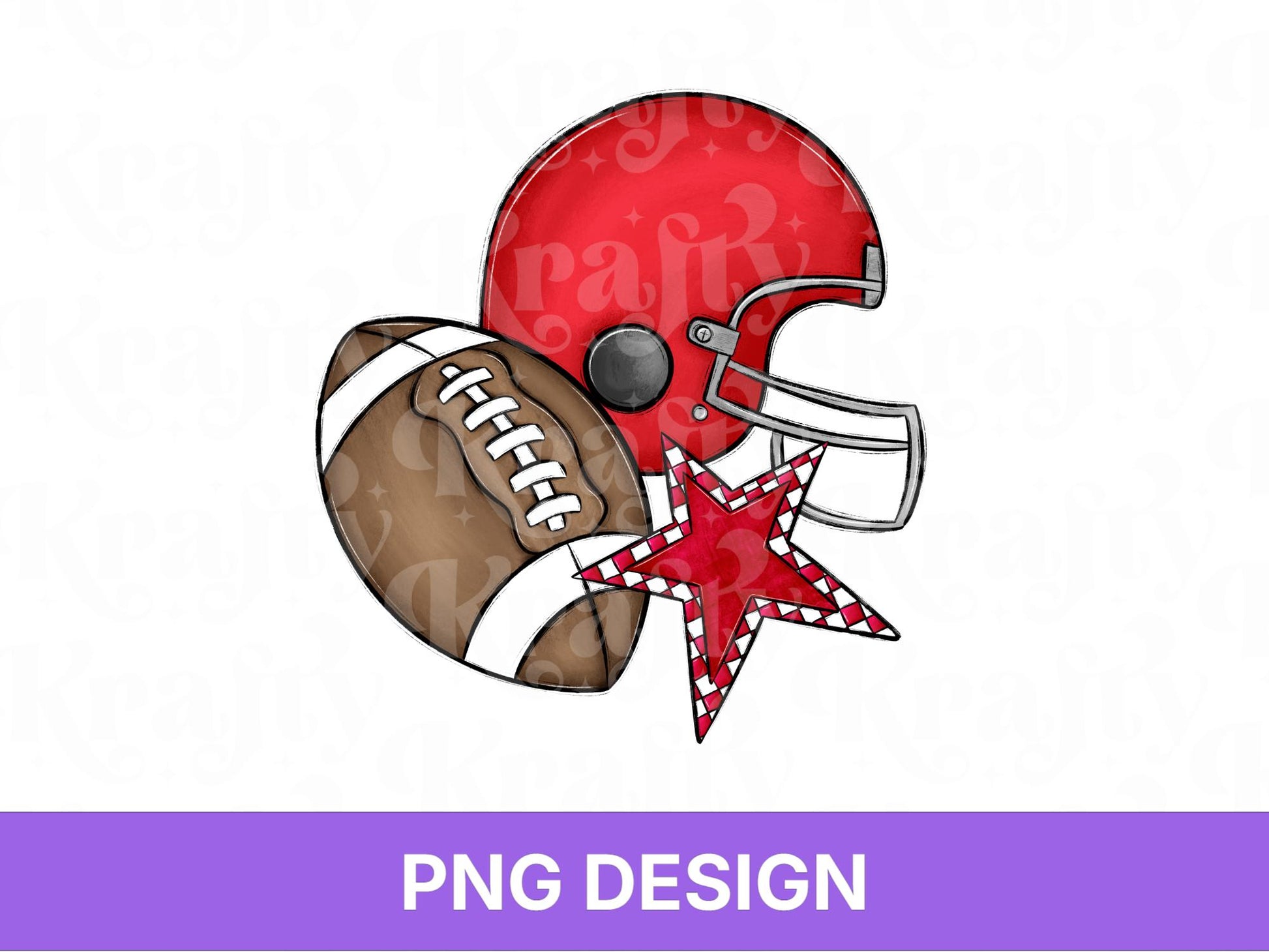 Red Football Helmet PNG: Game Day Shirt Design, PNG for Men
