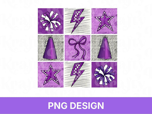 Checkered Cheer PNG Shirt Design: Game Day Sublimation, Coquette Bow, School Spirit, Maroon