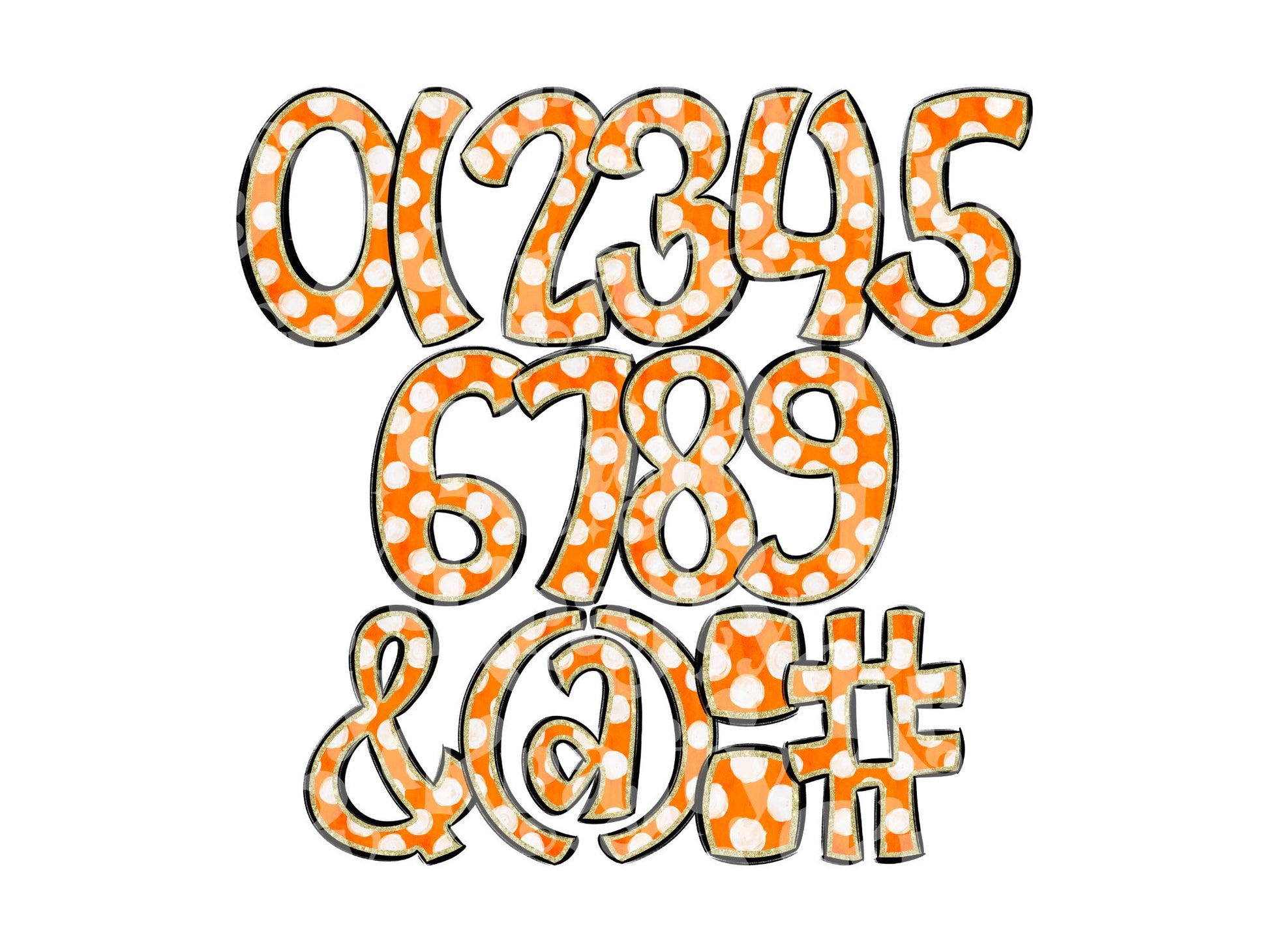 Polka Dot Alpha Set PNG Bundle, Digital Alphabet Letters, Sublimation Alphabet, Commercial Use