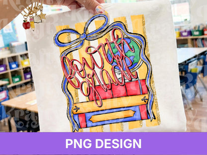 Preppy Striped Back to School PNG, Coquette Teacher Shirt Design, First Day of School, Fourth Grade, 4th Grade