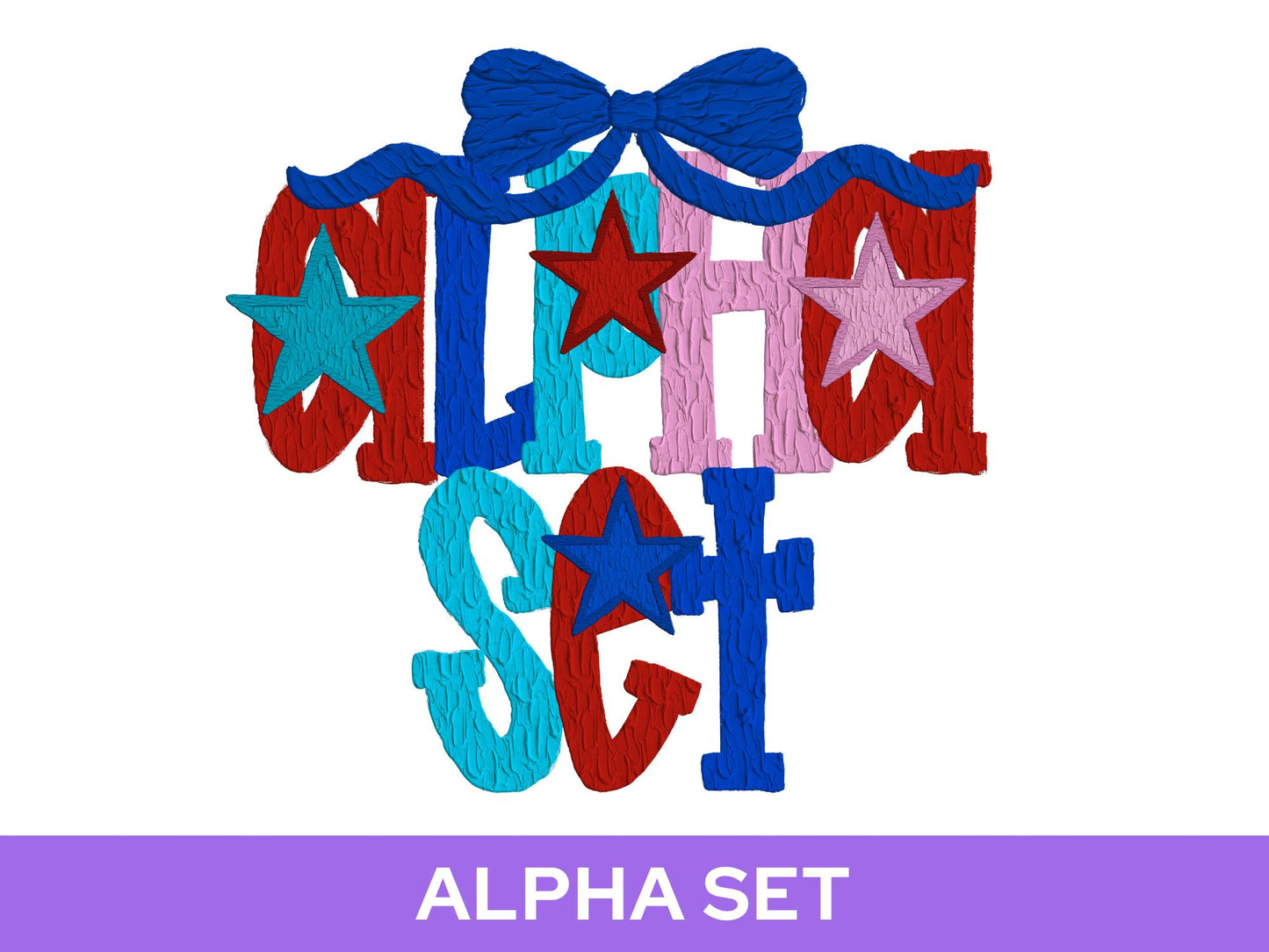Patriotic Paint Alpha Set PNG, USA Alphabet Clipart, 4th of July Letters, Red White Blue Digital Alpha, Painted Clipart
