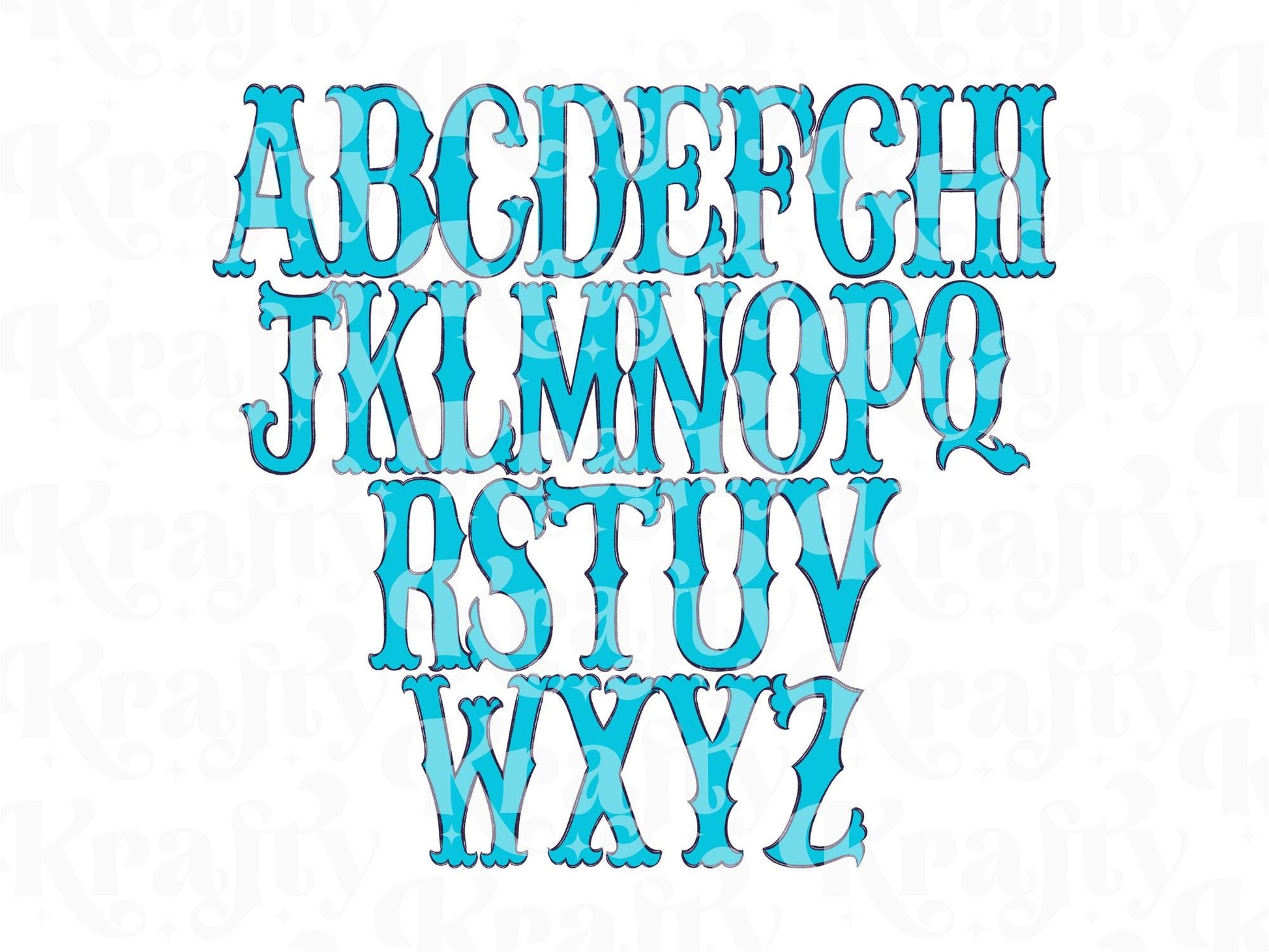 Western Layered Alpha Set, Hand Drawn Alphabet Letters: Stamps and Frames Included, Fillable Alpha