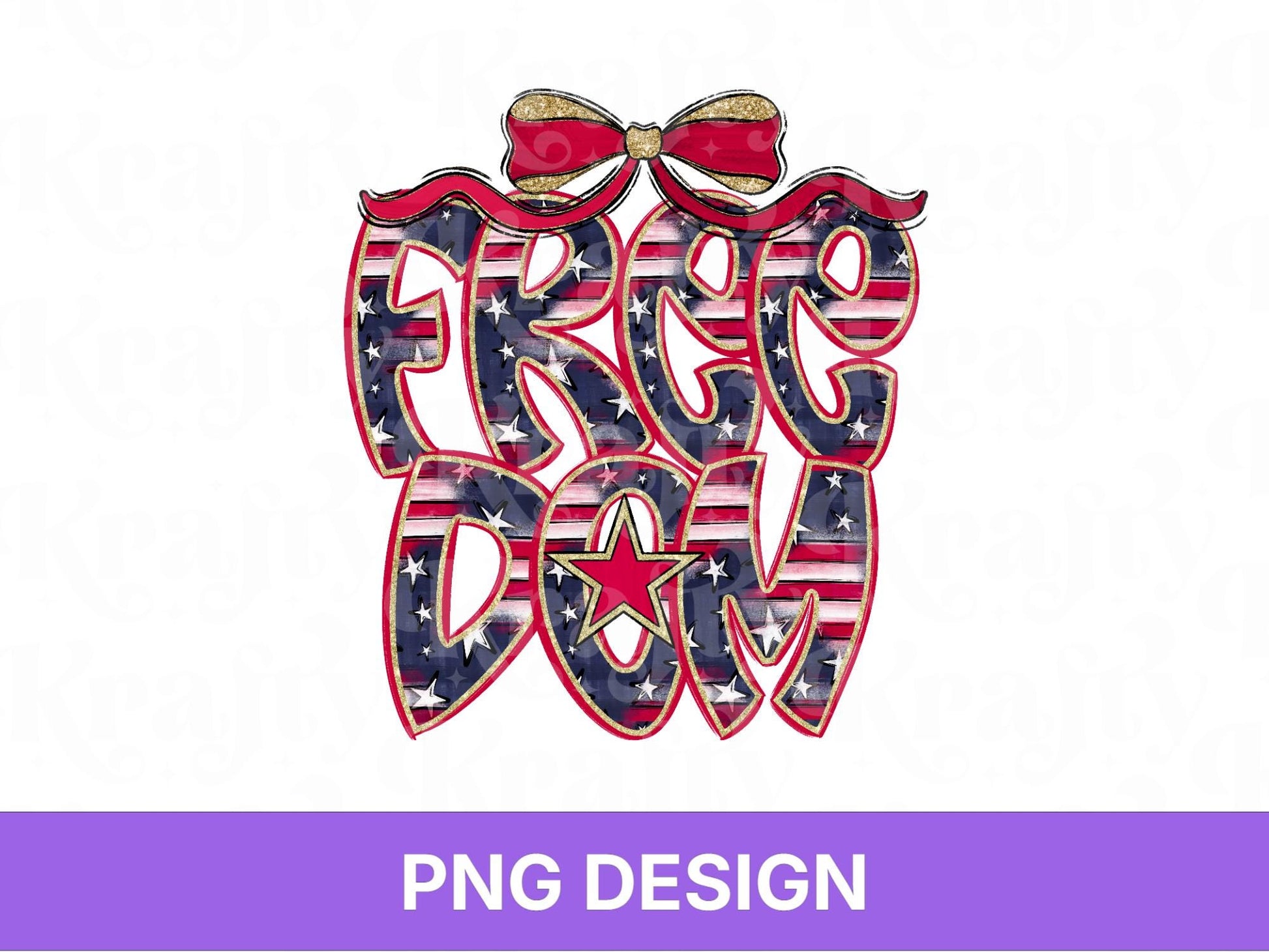 Freedom 250 Anniversary PNG Design: Patriotic 4th of July (Digital File)