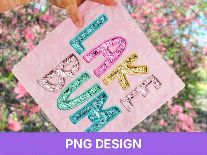 Lake Bum PNG, Faux Embroidery, Summer Clipart, Kid Girls Design (Digital File)