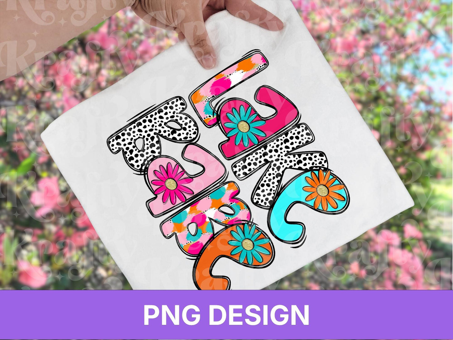 Preppy Lake Babe PNG Design: Floral Retro Sublimation (Digital File)