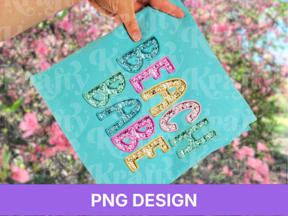 Beach Babe PNG, Faux Embroidery, Summer Clipart, Kid Girls Design (Digital File)