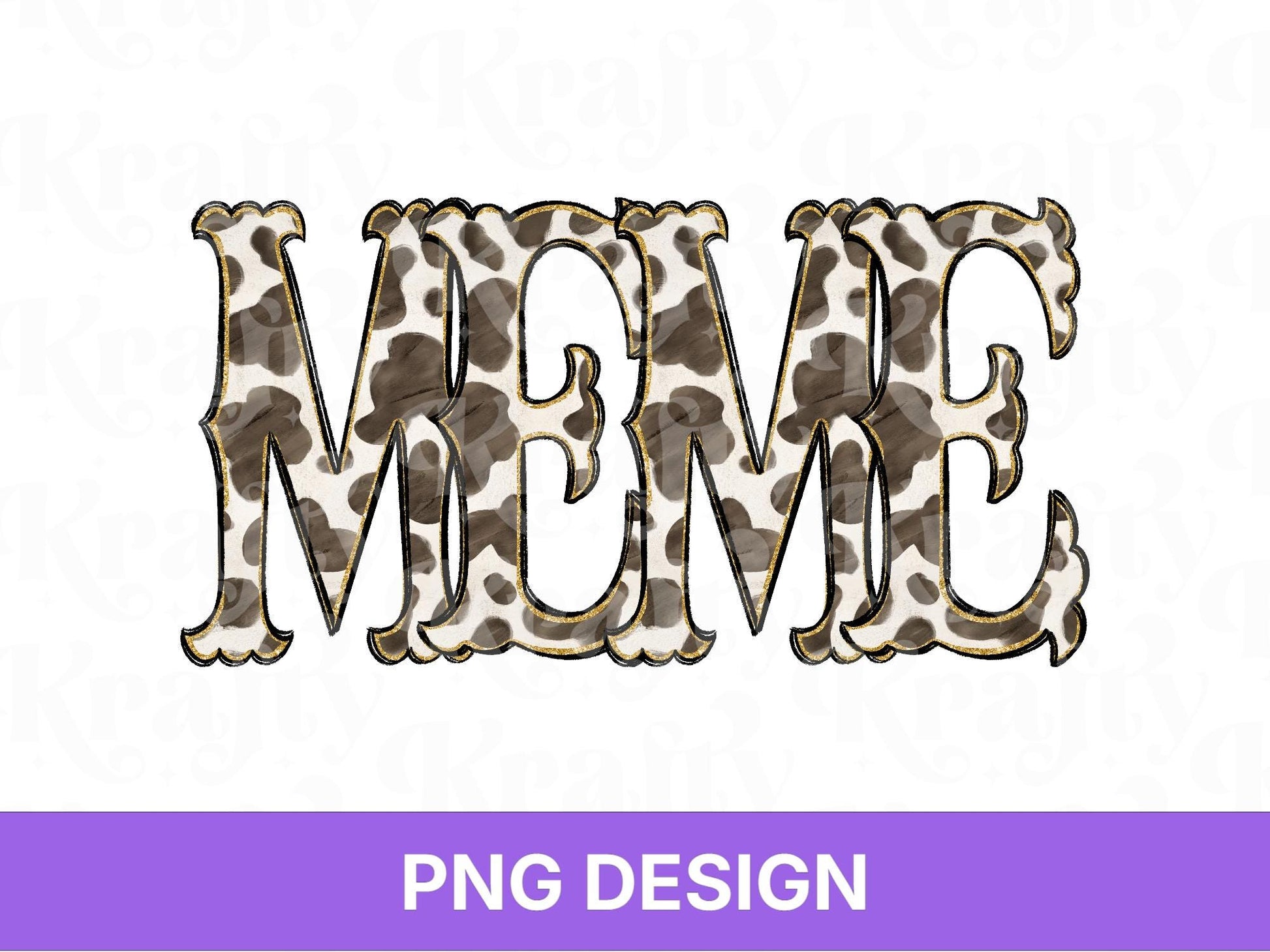Western Meme PNG, Cowgirl Grandma Design, Cute Rodeo Sublimation Graphic, Shirt Design, Cow Print, Hand Drawn