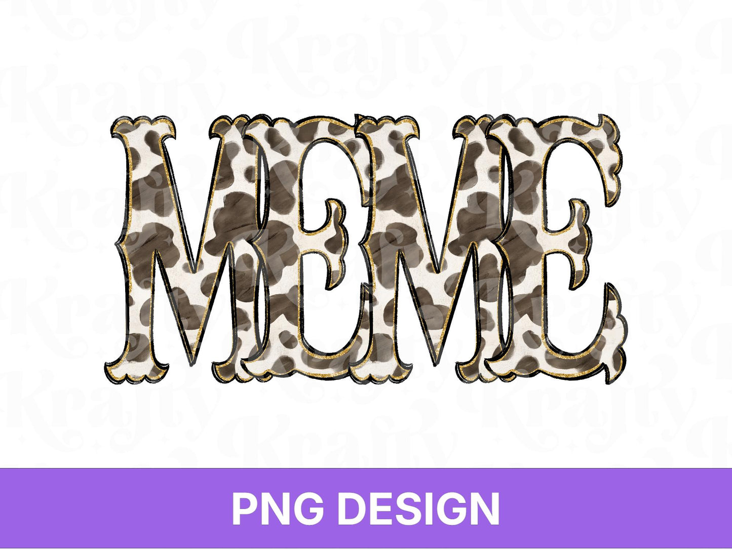 Western Meme PNG, Cowgirl Grandma Design, Cute Rodeo Sublimation Graphic, Shirt Design, Cow Print, Hand Drawn