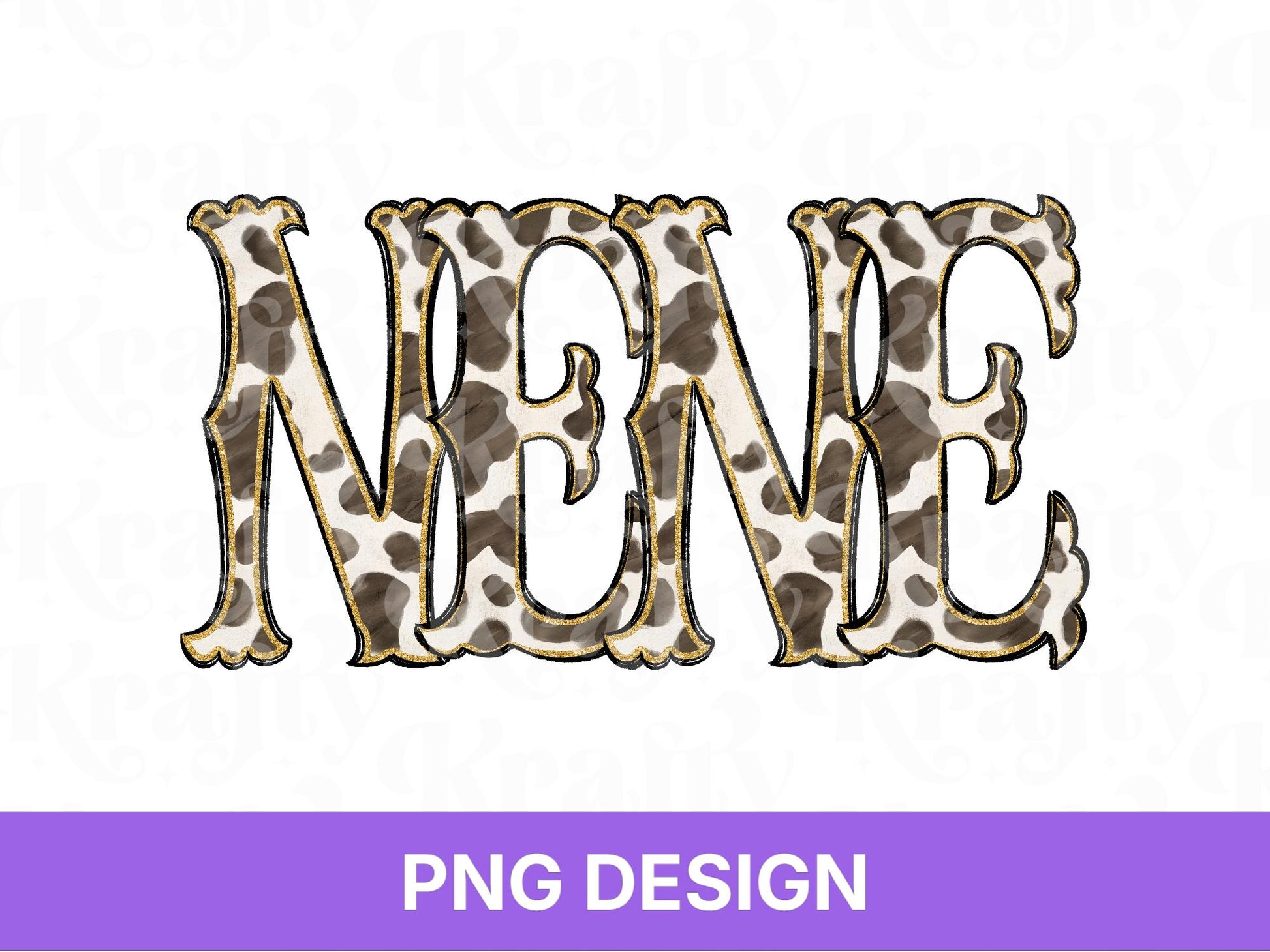 Western Nene PNG, Cowgirl Grandma Design, Cute Rodeo Sublimation Graphic, Shirt Design, Cow Print, Hand Drawn