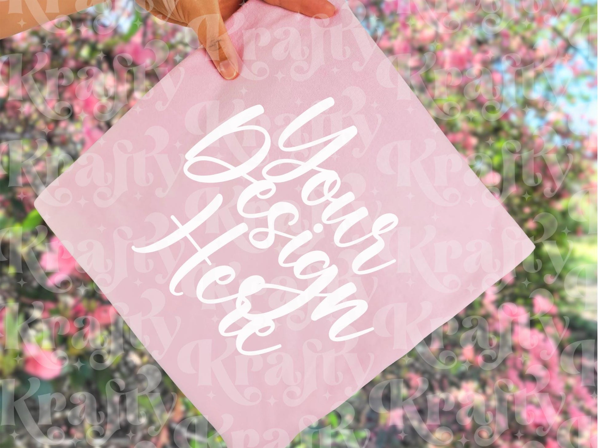 Blossom Comfort Colors 1717 Mockup, Hand Holding Folded Shirt Mockup, Spring