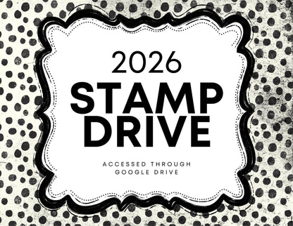 2026 Procreate Stamp Drive, Bundle, Commercial Use