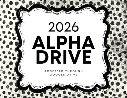 2026 Completed Alphabet Drive, Bundle, Commercial Use