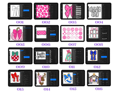 2026 Procreate Stamp Drive, Bundle, Commercial Use