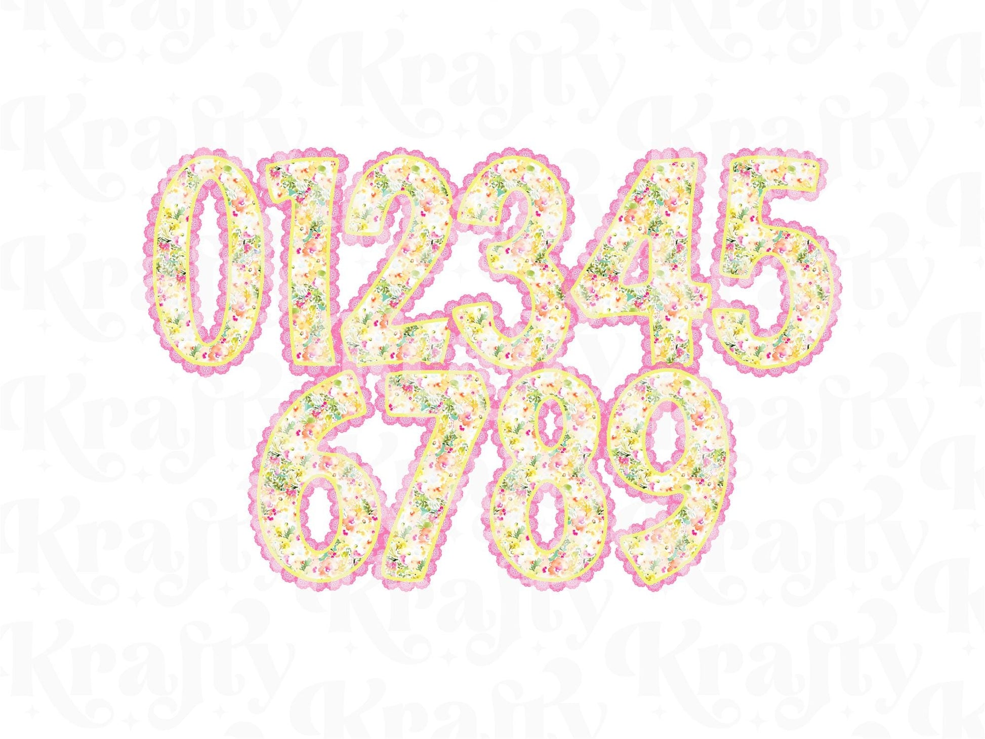 Floral Lace Alpha PNG Set, Alphabet Clipart, Hand Drawn Doodle Letters