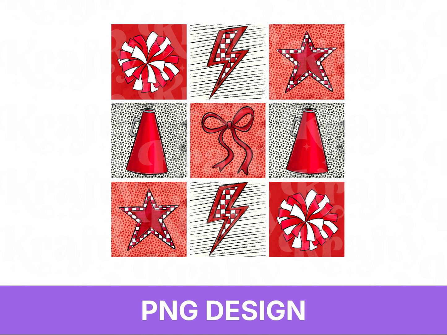Checkered Cheer PNG Shirt Design: Game Day Sublimation, Coquette Bow, School Spirit,
