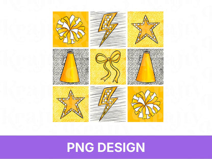 Checkered Cheer PNG Shirt Design: Game Day Sublimation, Coquette Bow, School Spirit,