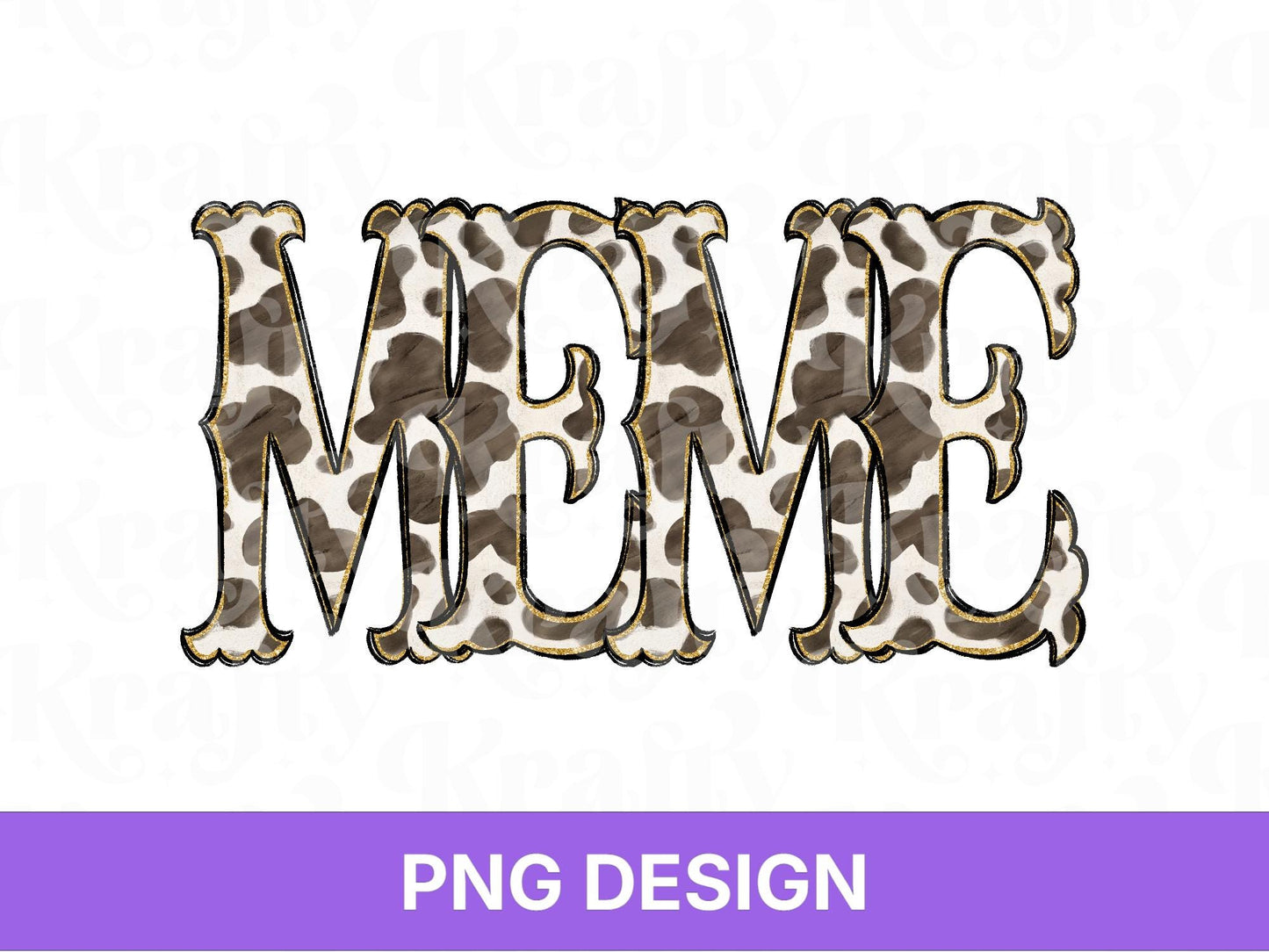 Western Meme PNG, Cowgirl Grandma Design, Cute Rodeo Sublimation Graphic, Shirt Design, Cow Print, Hand Drawn
