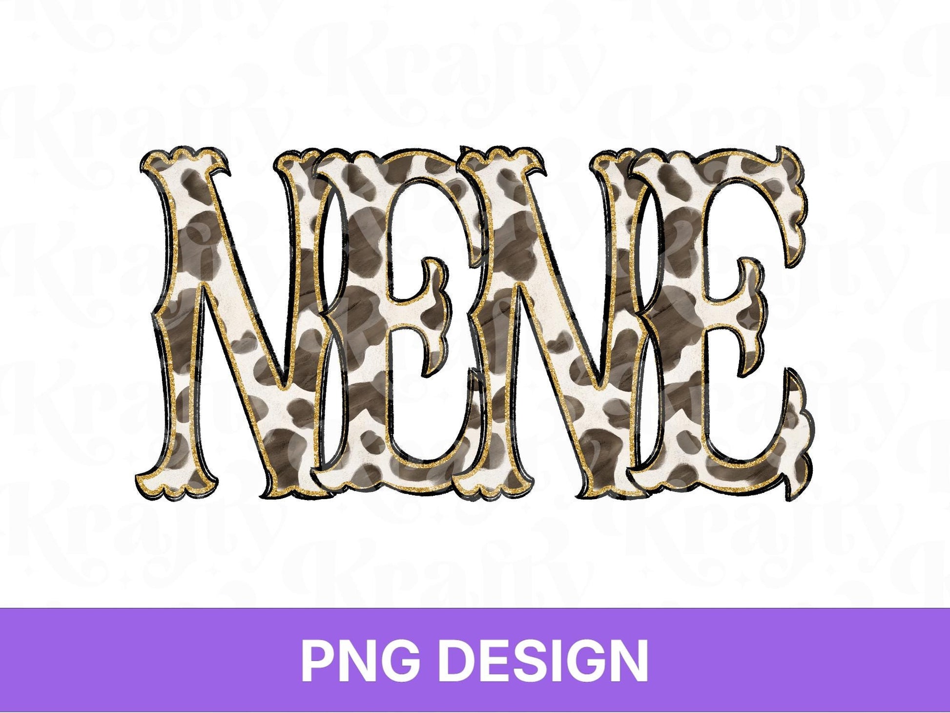 Western Nene PNG, Cowgirl Grandma Design, Cute Rodeo Sublimation Graphic, Shirt Design, Cow Print, Hand Drawn