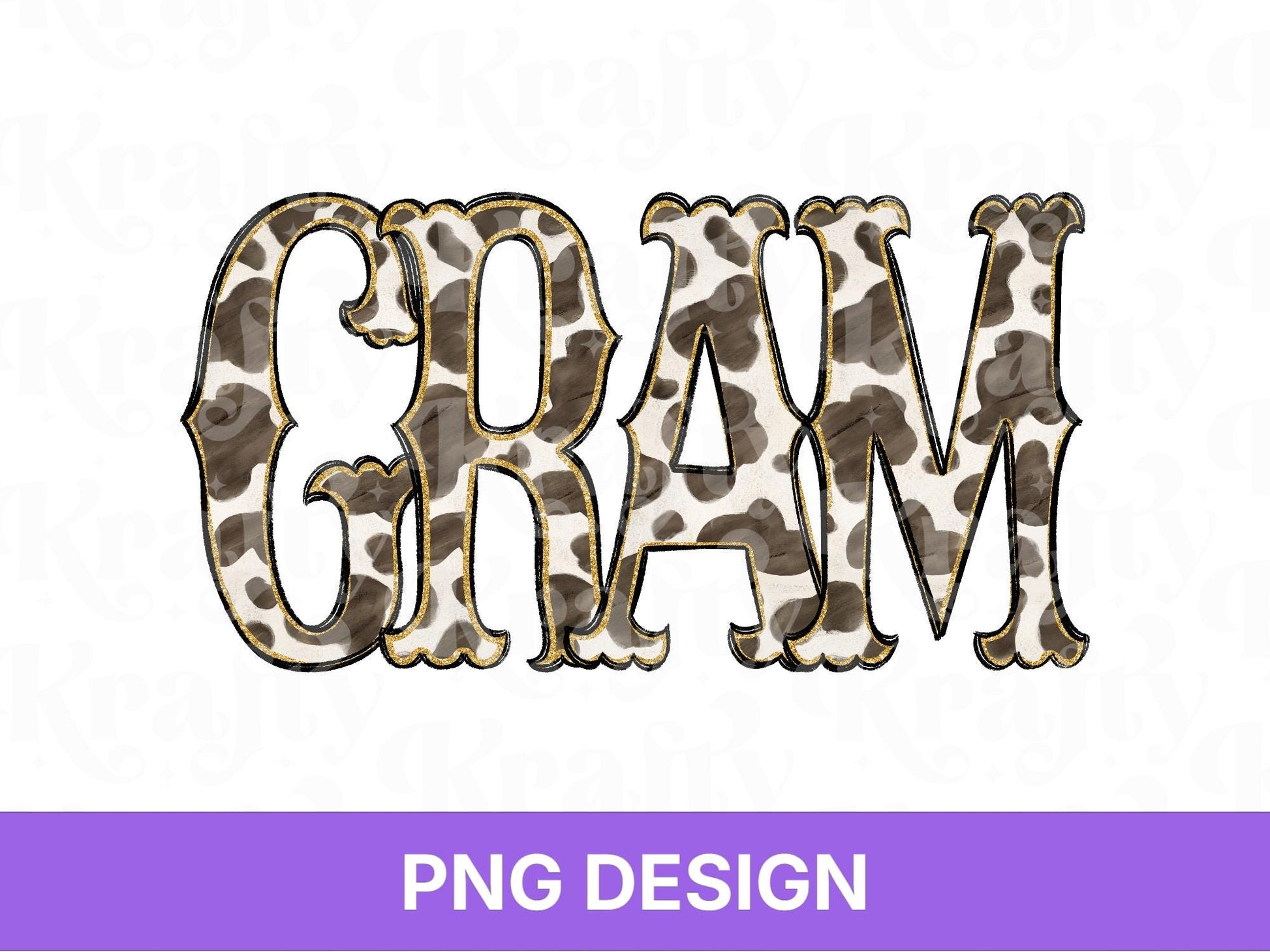Western Gram PNG, Cowgirl Grandma Design, Cute Rodeo Sublimation Graphic, Shirt Design, Cow Print, Hand Drawn