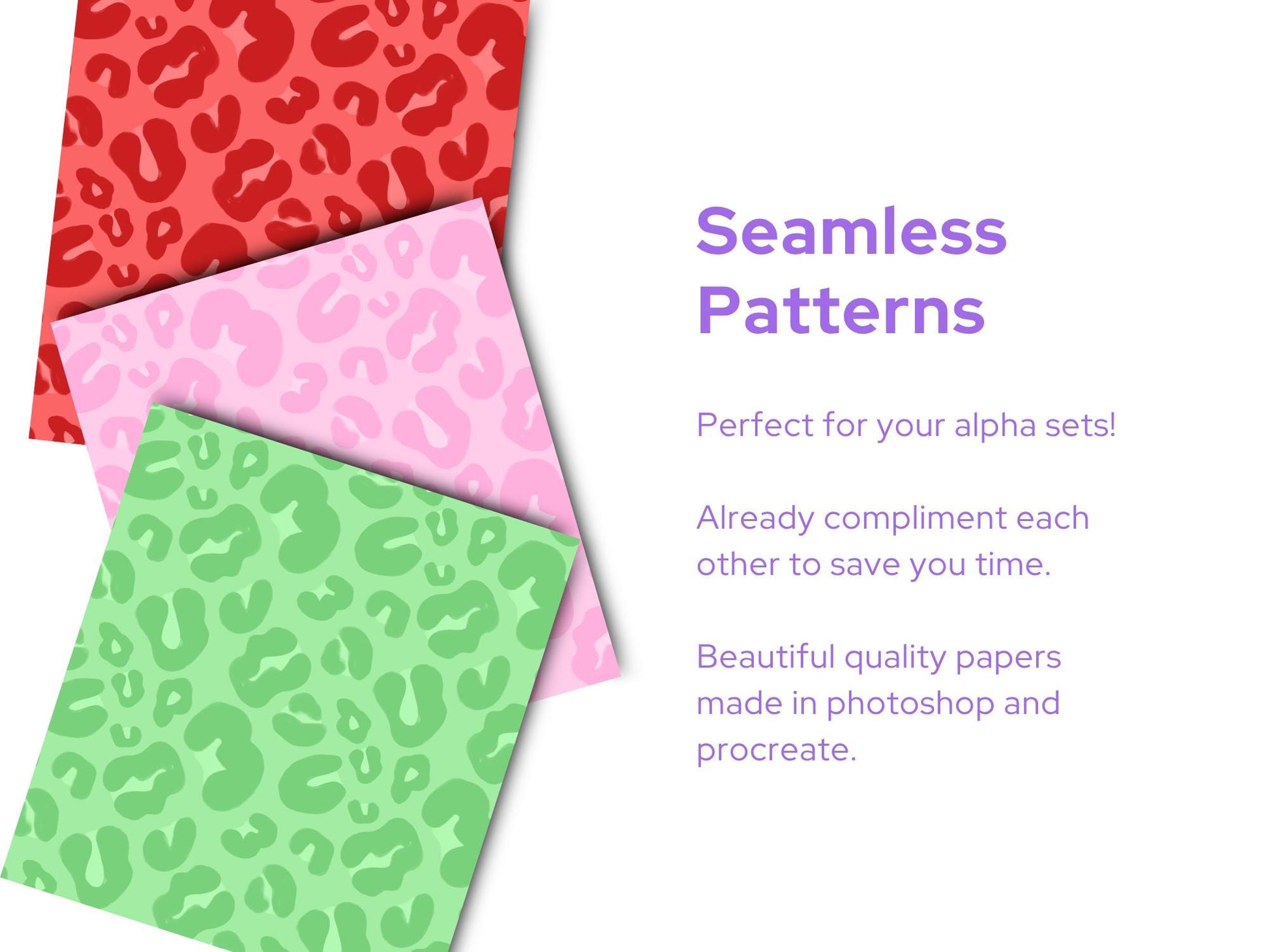 Christmas Seamless Pattern Bundle, Digital Repeatable Pattern, Checkered Stripes, Scrapbook Paper, Preppy