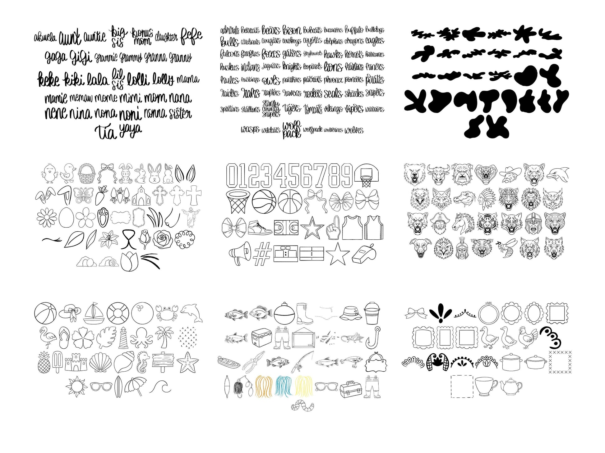 2026 Procreate Stamp Drive, Bundle, Commercial Use
