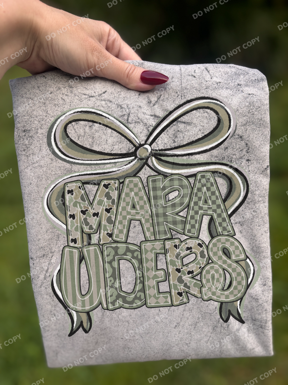 Preppy Camo Marauders Mascot
