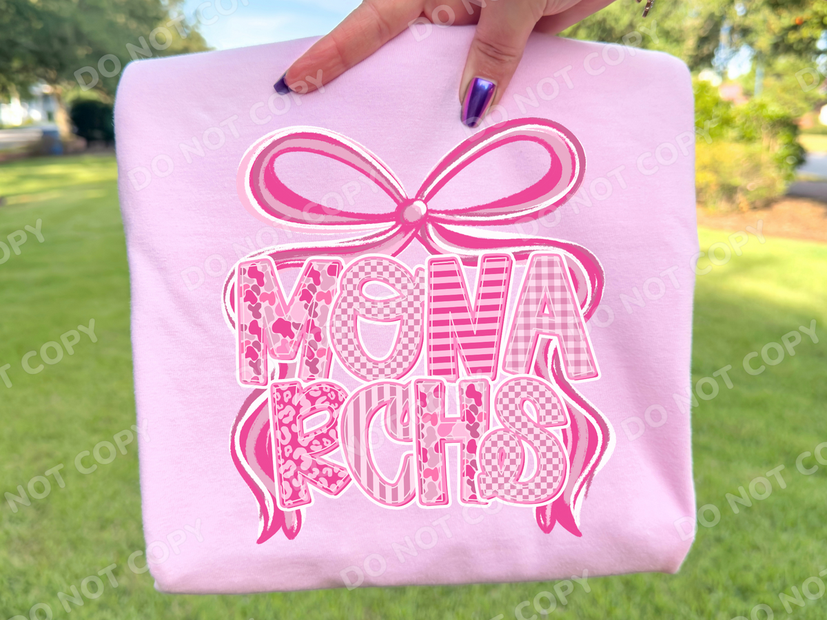 Pink Camo Monarchs Mascot