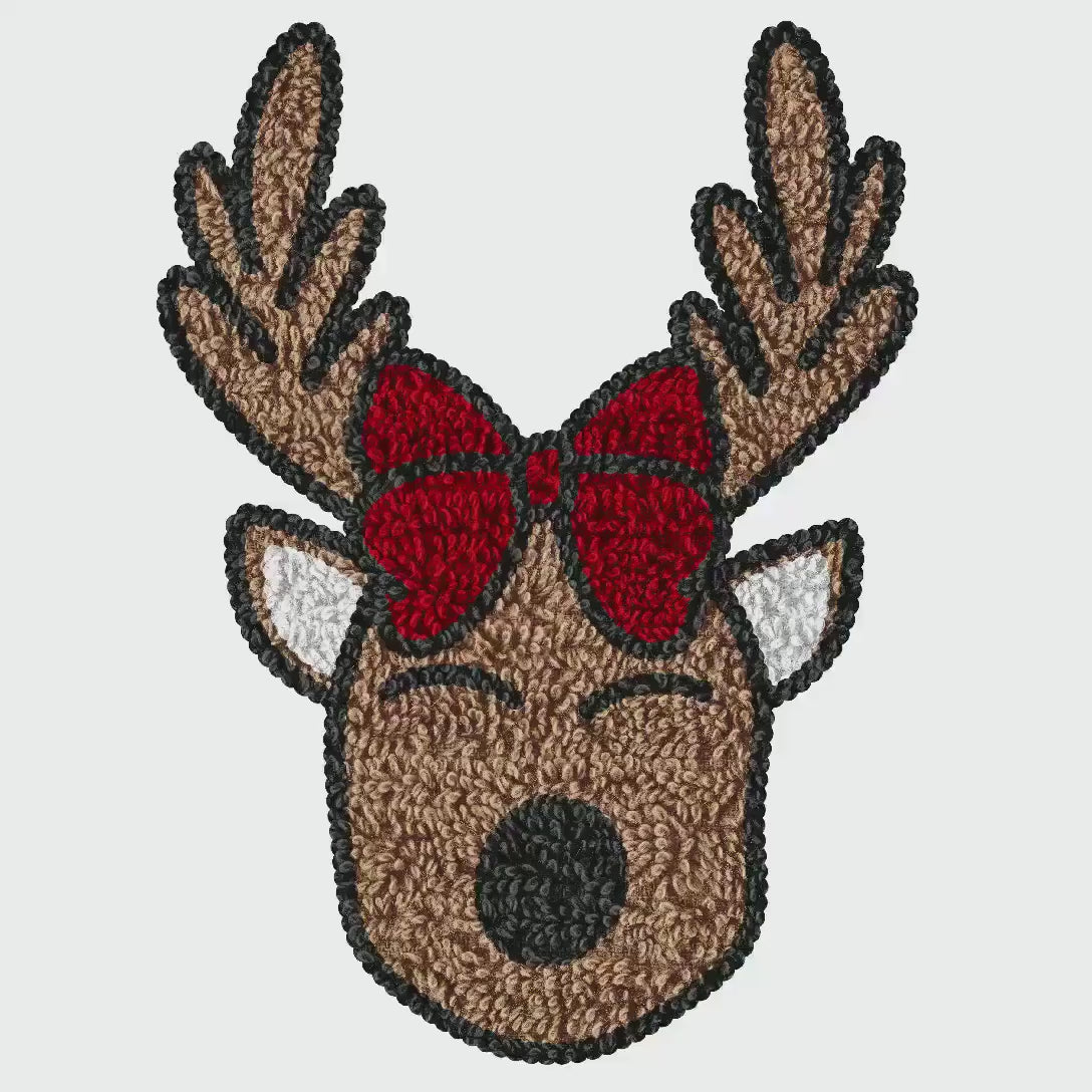 Faux Yarn PNG Bundle: Christmas Clipart, Hand Drawn Santa, Reindeer
