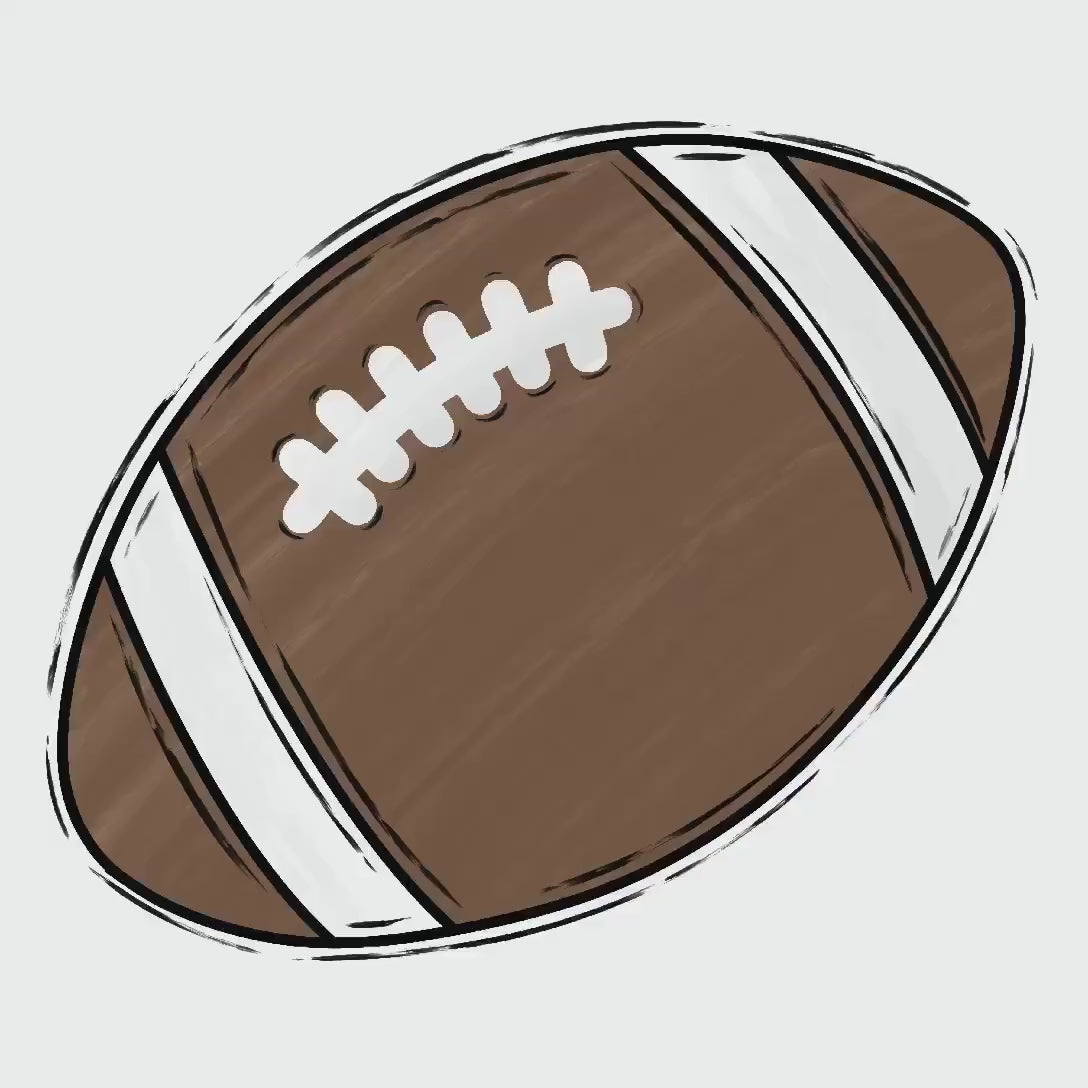 Red and Grey Football Bow PNG: Game Day Design (Digital File)