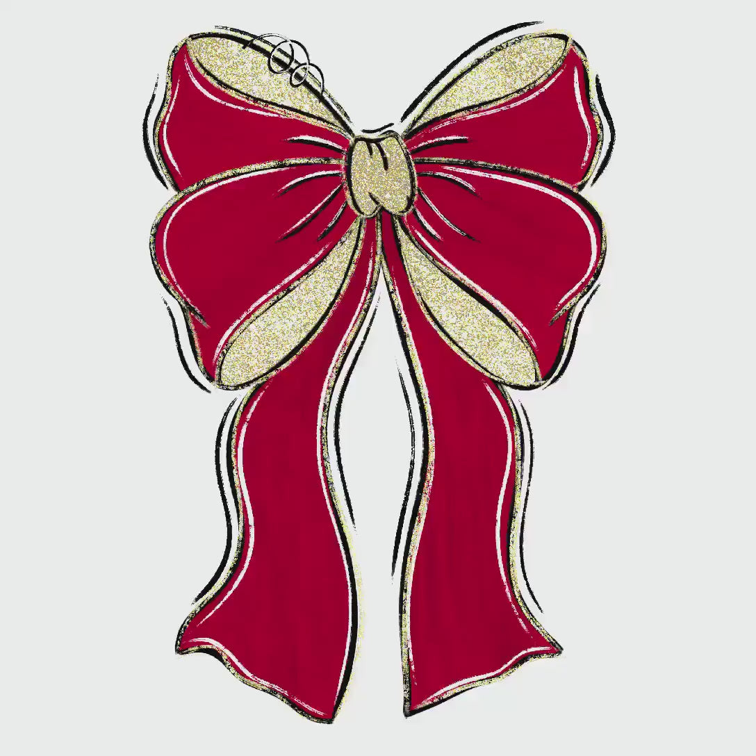 Santa Coquette Christmas PNG Design: Holiday Sublimation Art (Digital File)