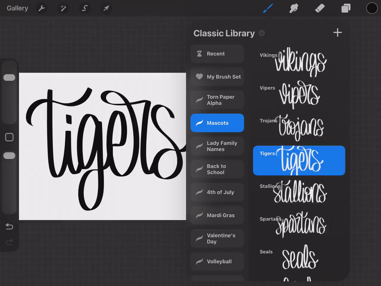 Hand Lettered Mascot  Stamps, School Spirit, Preppy PNG
