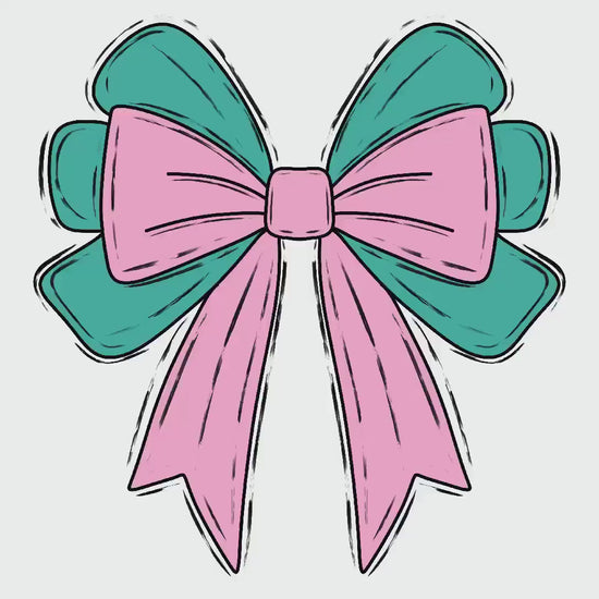Checkered Volleyball Bow PNG: Coquette Shirt Design (Digital File)
