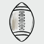 Football Clipart PNG Bundle, Hand Drawn, Commercial Use, Red and Gold, School Spirit