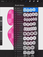 Lace Procreate Brush Set: Hand-Drawn Digital Design Bundle