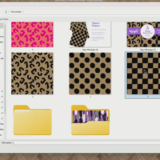 Checkered Leopard Print Seamless Pattern: Scrapbook Paper (Digital Download, 12x12 in, 3-Pack)