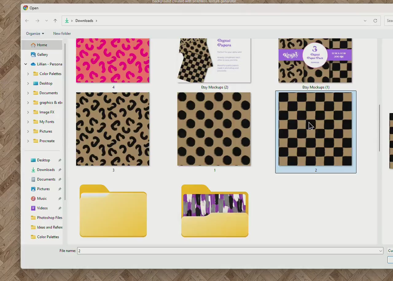 Checkered Leopard Print Seamless Pattern: Scrapbook Paper (Digital Download, 12x12 in, 3-Pack)