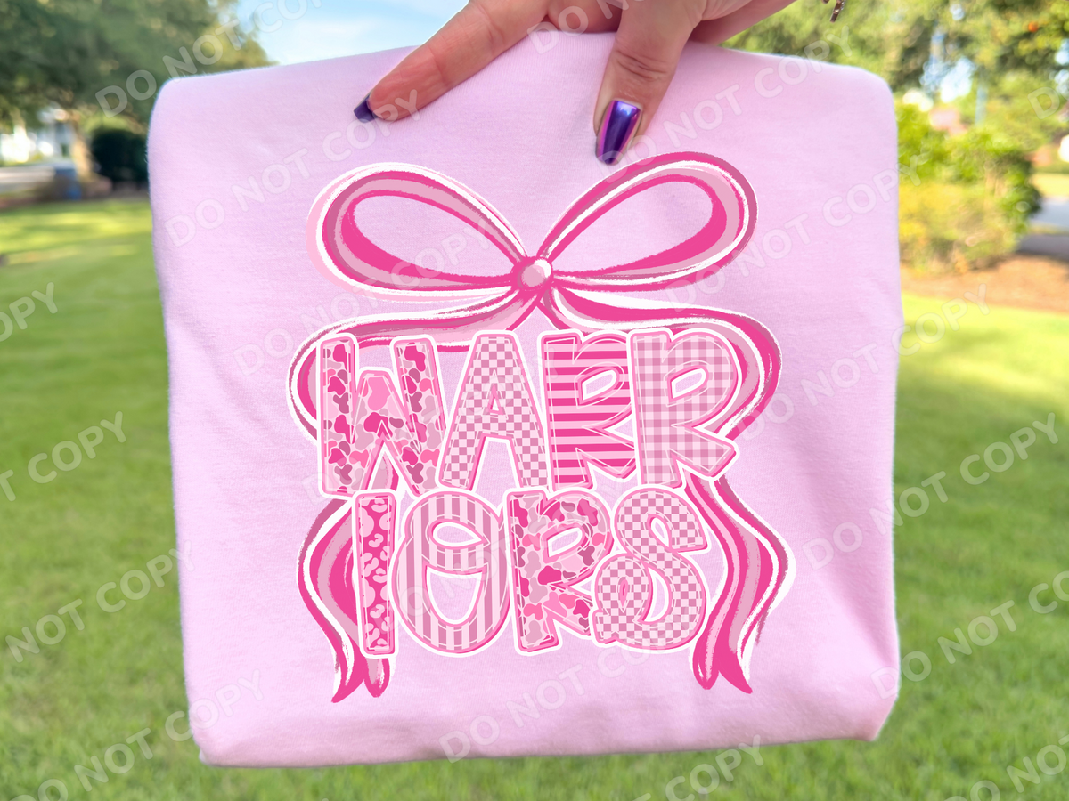 Pink Camo Warriors Mascot