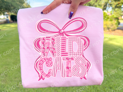 Pink Camo Wildcats Mascot